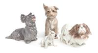 Four Bing & Grondahl Porcelain Figures Width of widest 7 inches. — 20TH CENTURY