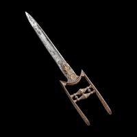 A Mughal Gold Koftgari Dagger