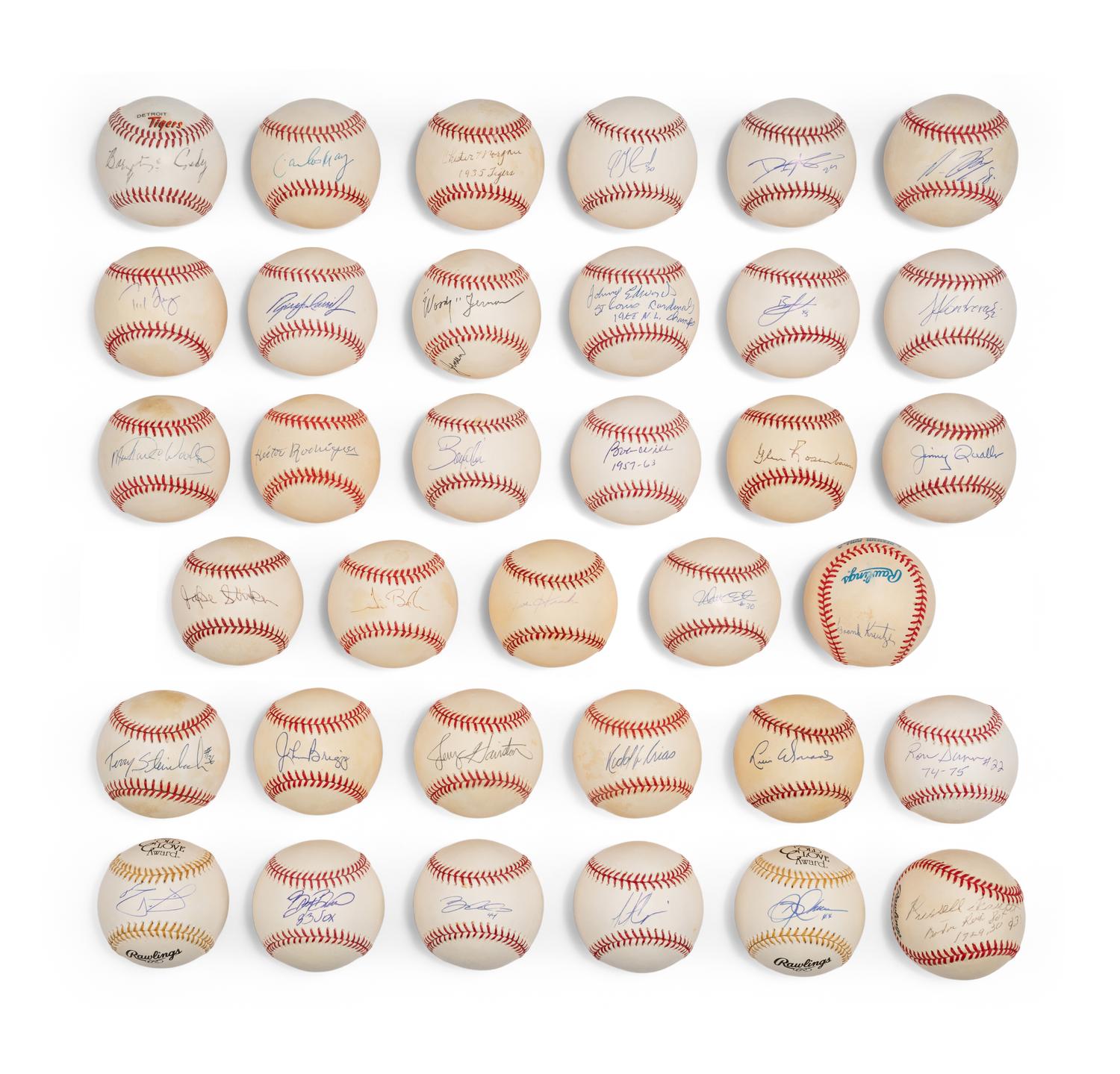 Bases Loaded Signed Autograph Baseball Group No. 31