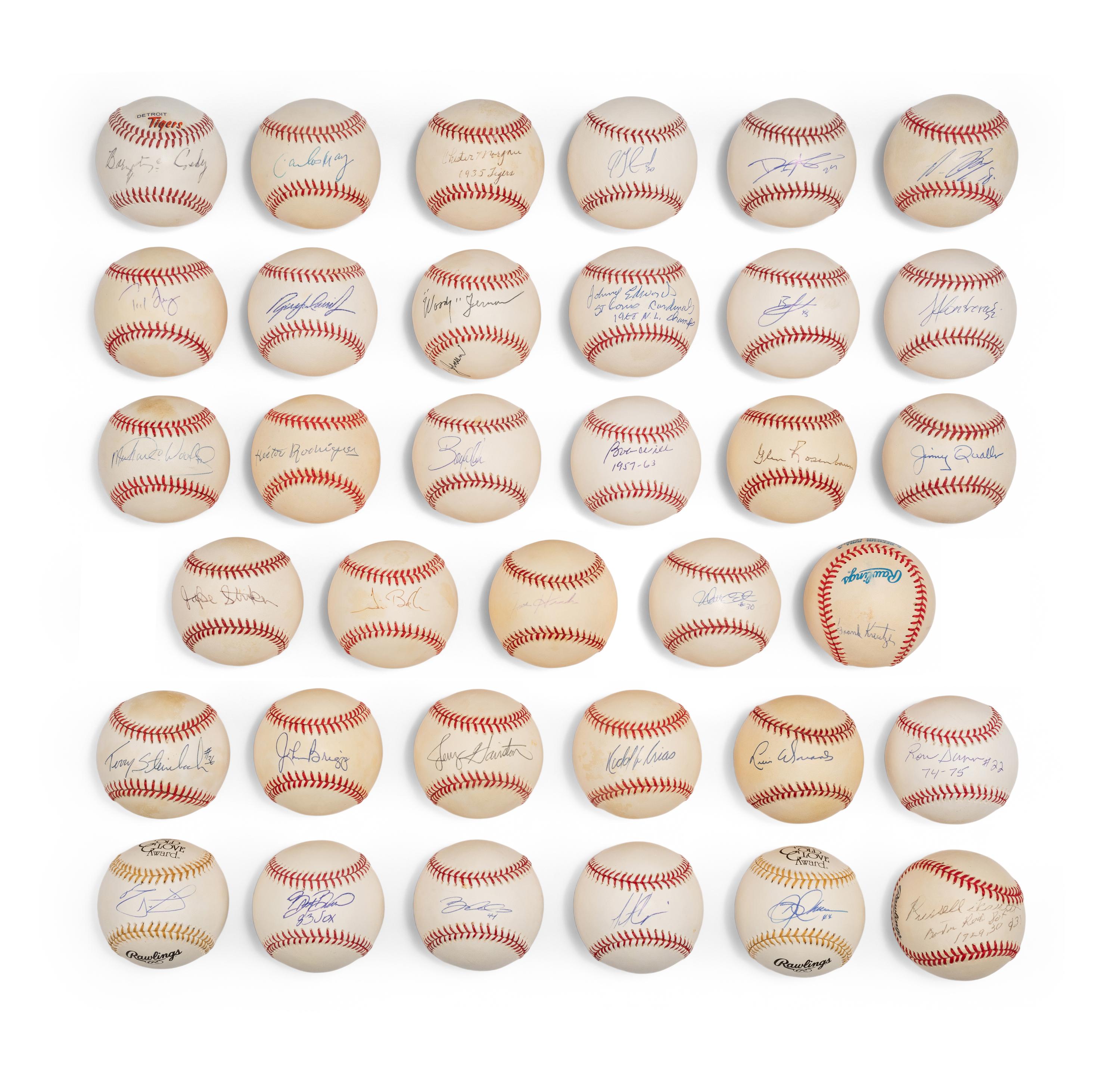 Bases Loaded Signed Autograph Baseball Group No. 31