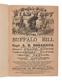[WILD WEST SHOWS]. Buffalo Bill's Wild West program and insert for 1884.
