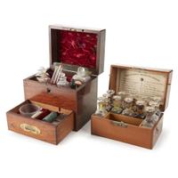 Two mahogany medicine chests 19th century