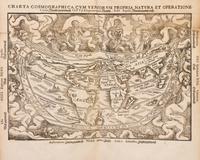 (ASTRONOMY) APIANUS, PETRUS. Cosmographia. Cologne, 1574. With 5 plates, 4 with volvelles.