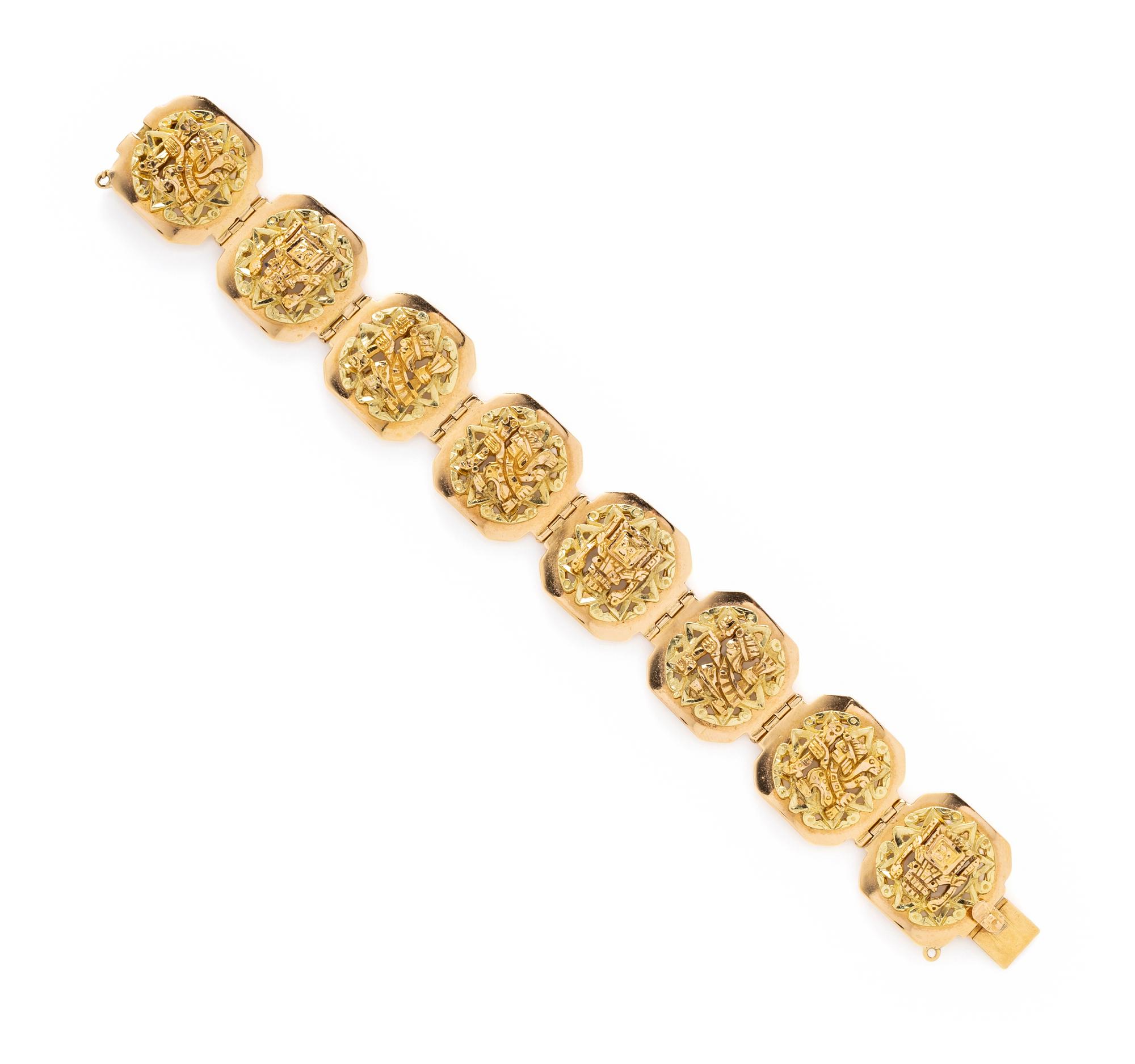 BICOLOR GOLD BRACLET