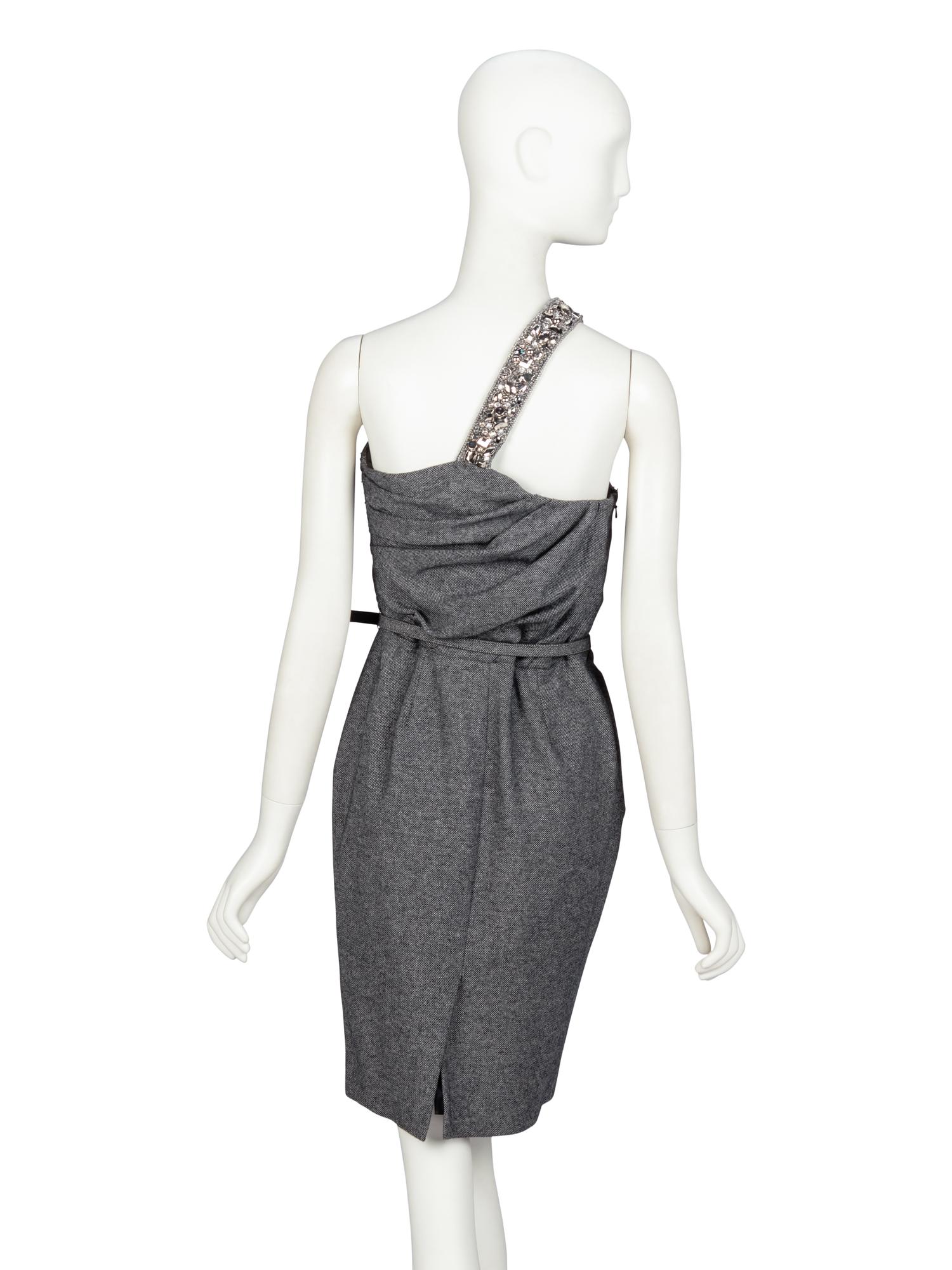 Christian Dior by John Galliano , Embellished Wool Tweed Dress