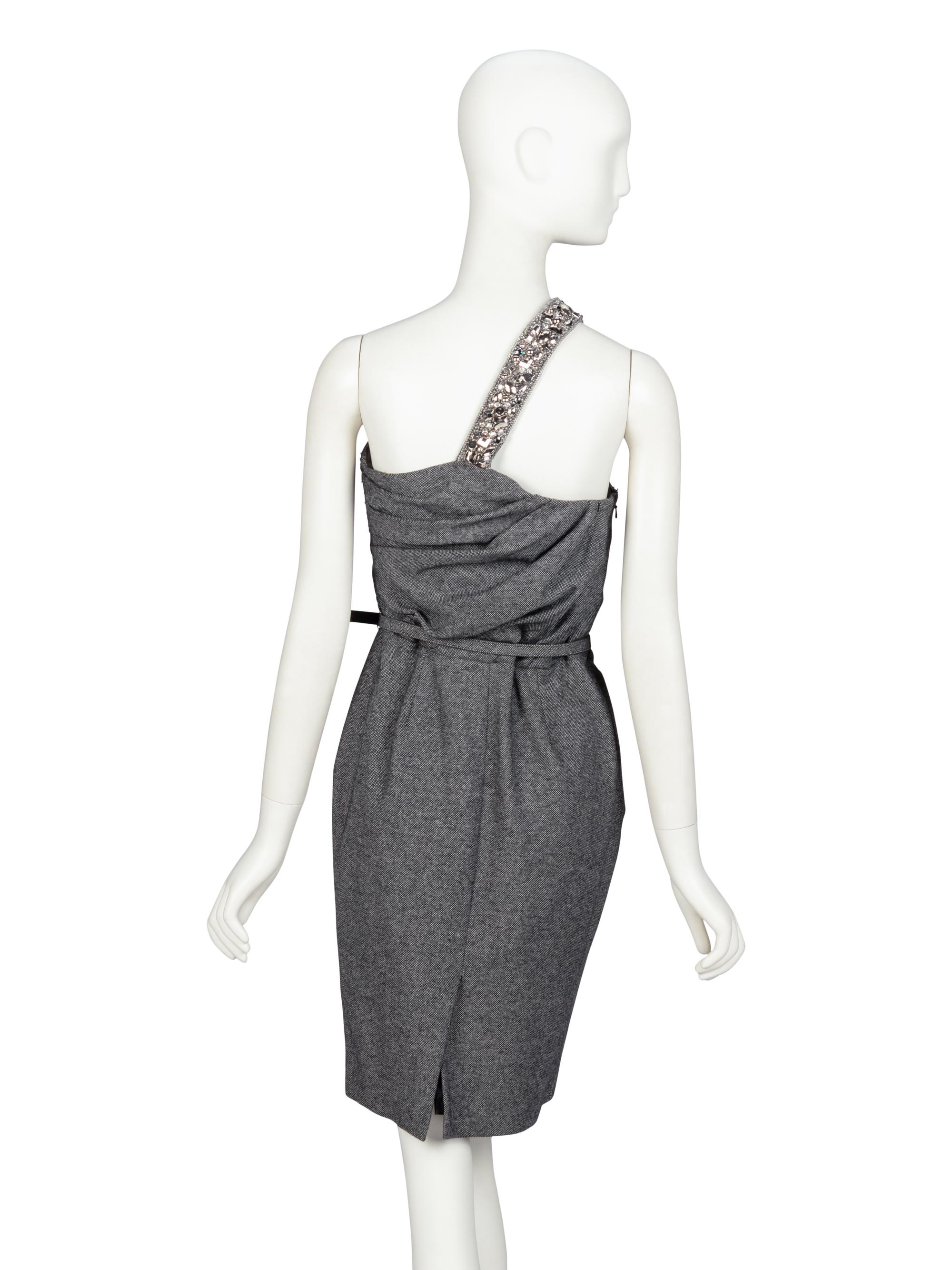 Christian Dior by John Galliano , Embellished Wool Tweed Dress