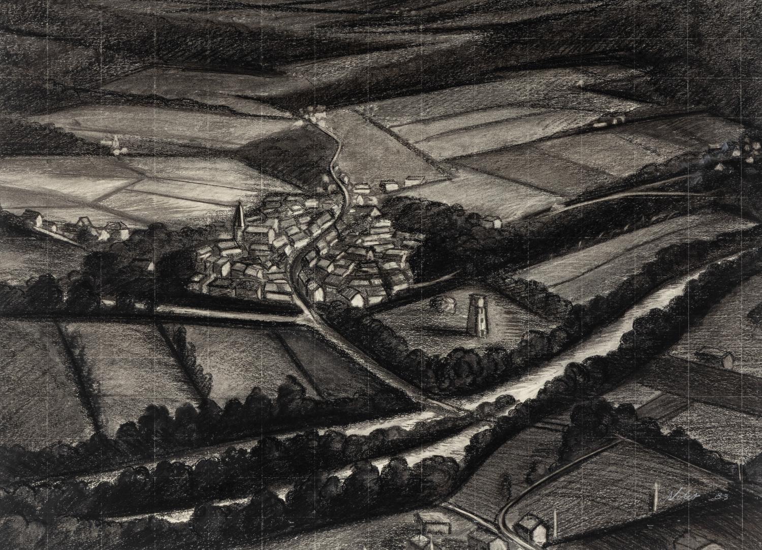Burgundy Landscape, 1983