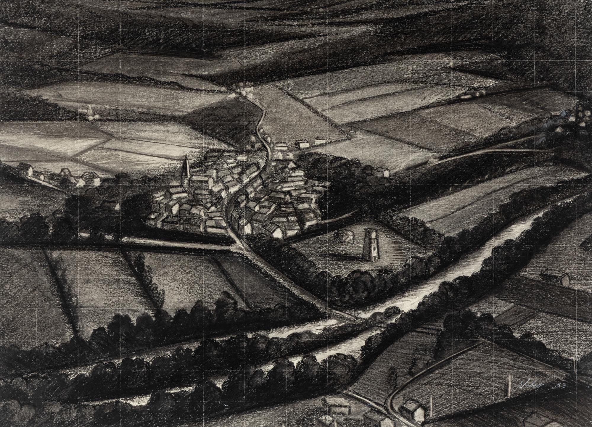 Burgundy Landscape, 1983