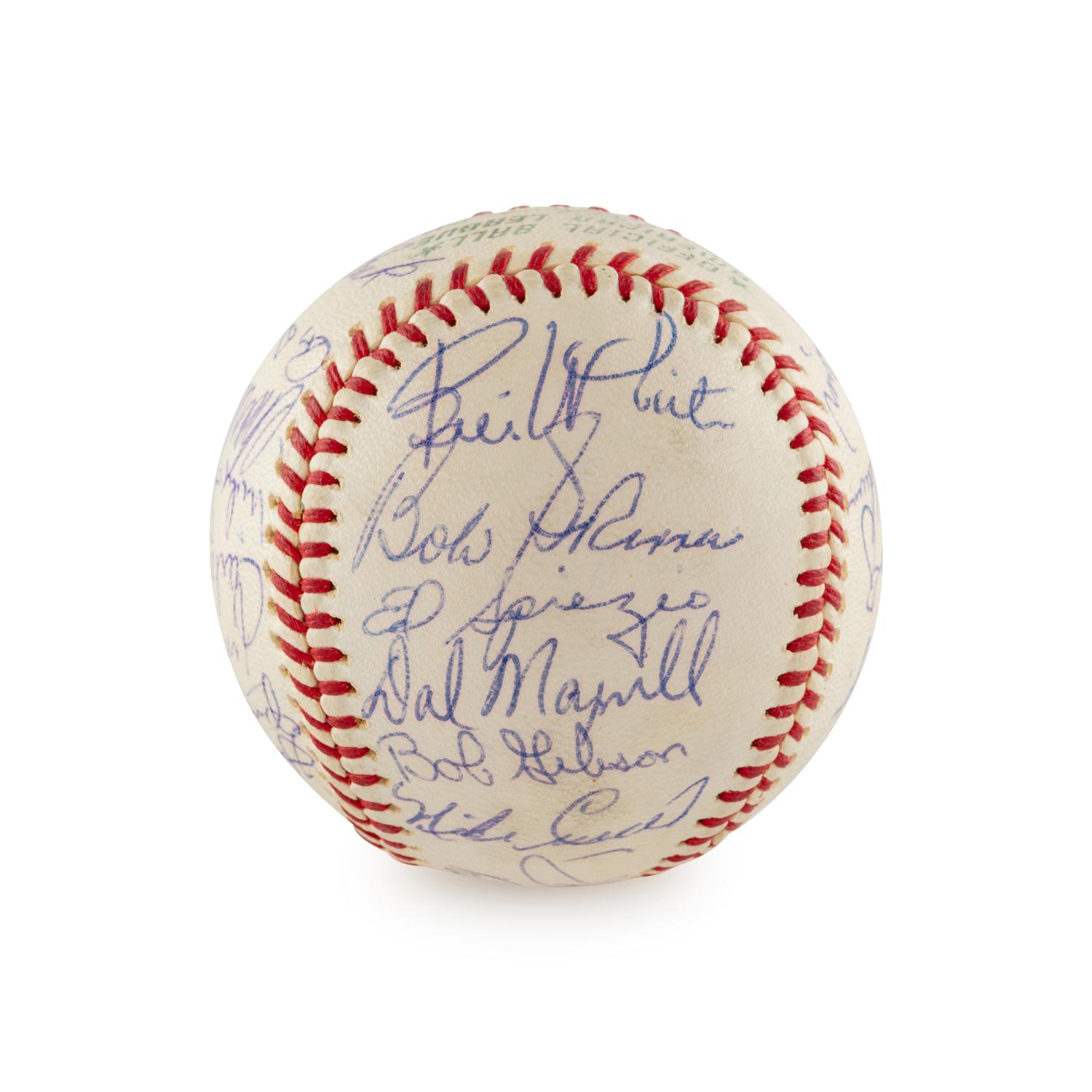 A 1964 World Series Champion St. Louis Cardinals Team Signed Autograph Baseball (Beckett Authentication Services)