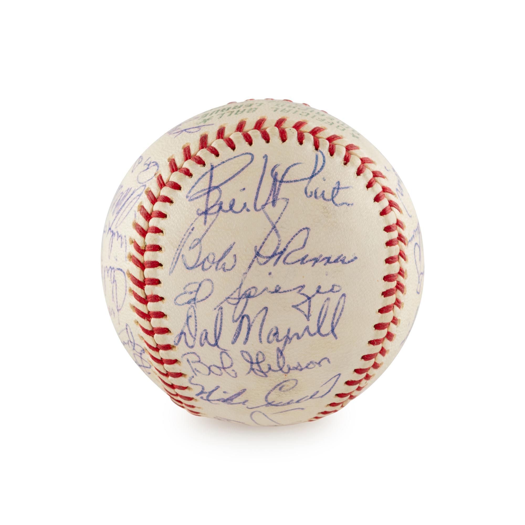 A 1964 World Series Champion St. Louis Cardinals Team Signed Autograph Baseball (Beckett Authentication Services)