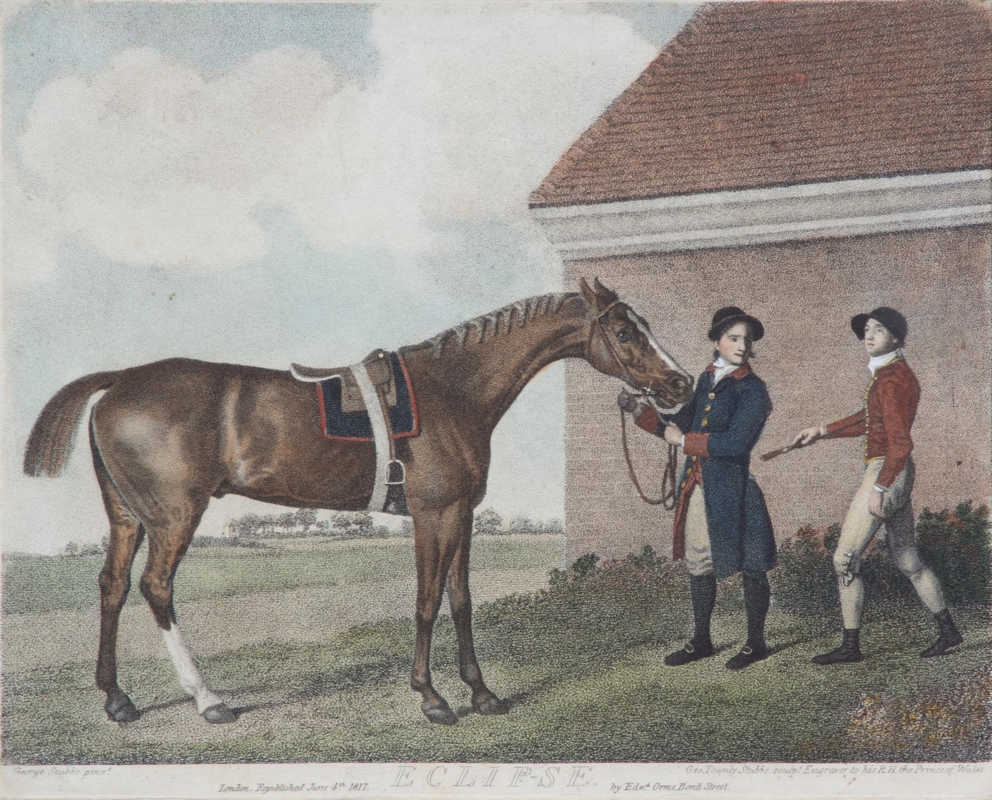 George STUBBS, after - George Townley STUBBS, engraver Image 8 x 11 inches. — Eclipse