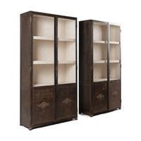 A Pair of French Steel Bookcase Cabinets