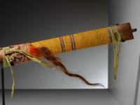 Eastern Plains Pipe, with Quilled Stem and Catlinite Bowl