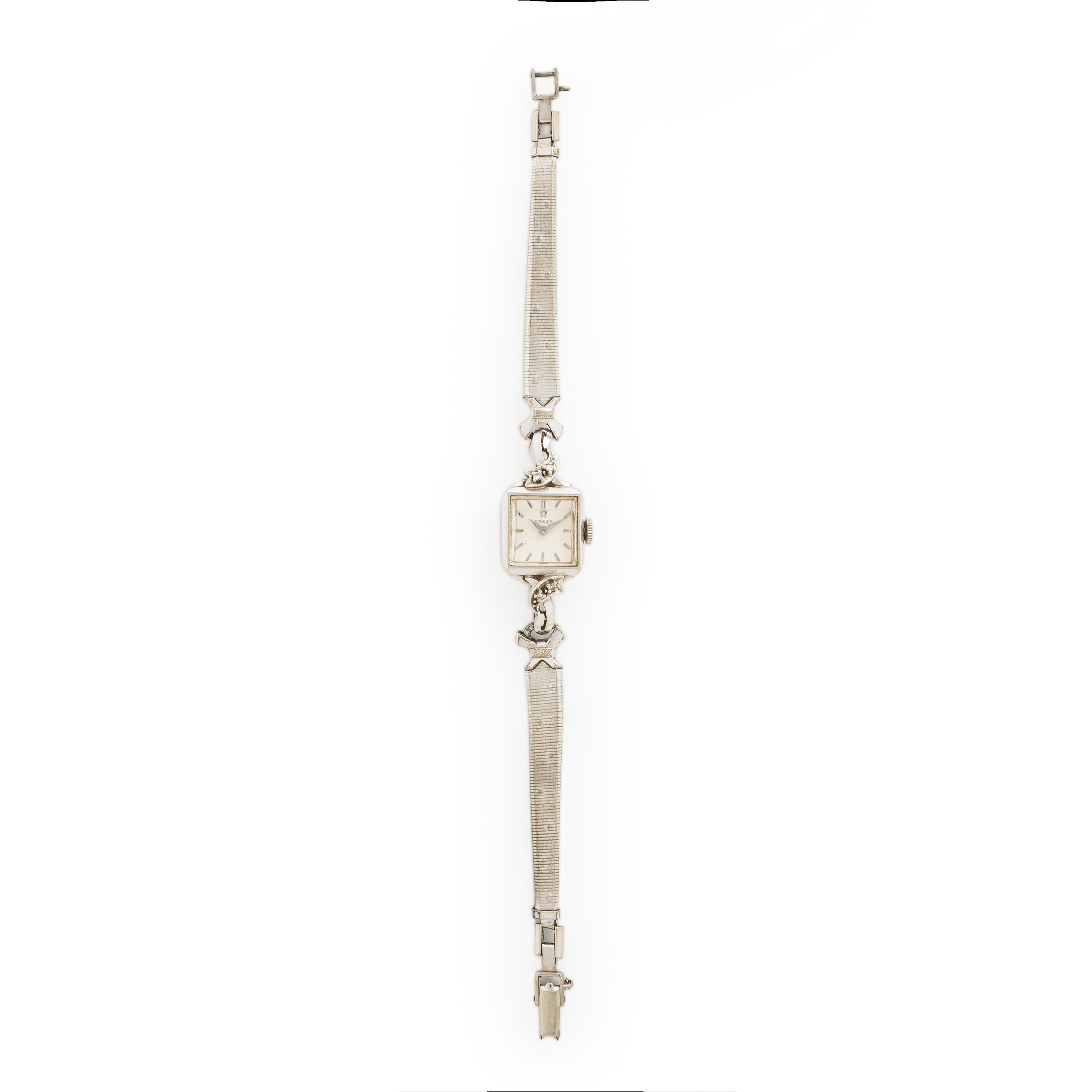 Omega, White Gold and Diamond Watch