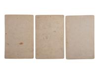 [Native Americans]. A group of 3 cabinet cards of Native American subjects from the Hayden Geological Survey, ca 1870s.