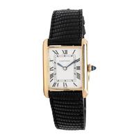 Cartier, 18K Yellow Gold 'Tank' Watch, with Box & Booklets