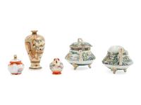 Five Japanese Porcelain Articles