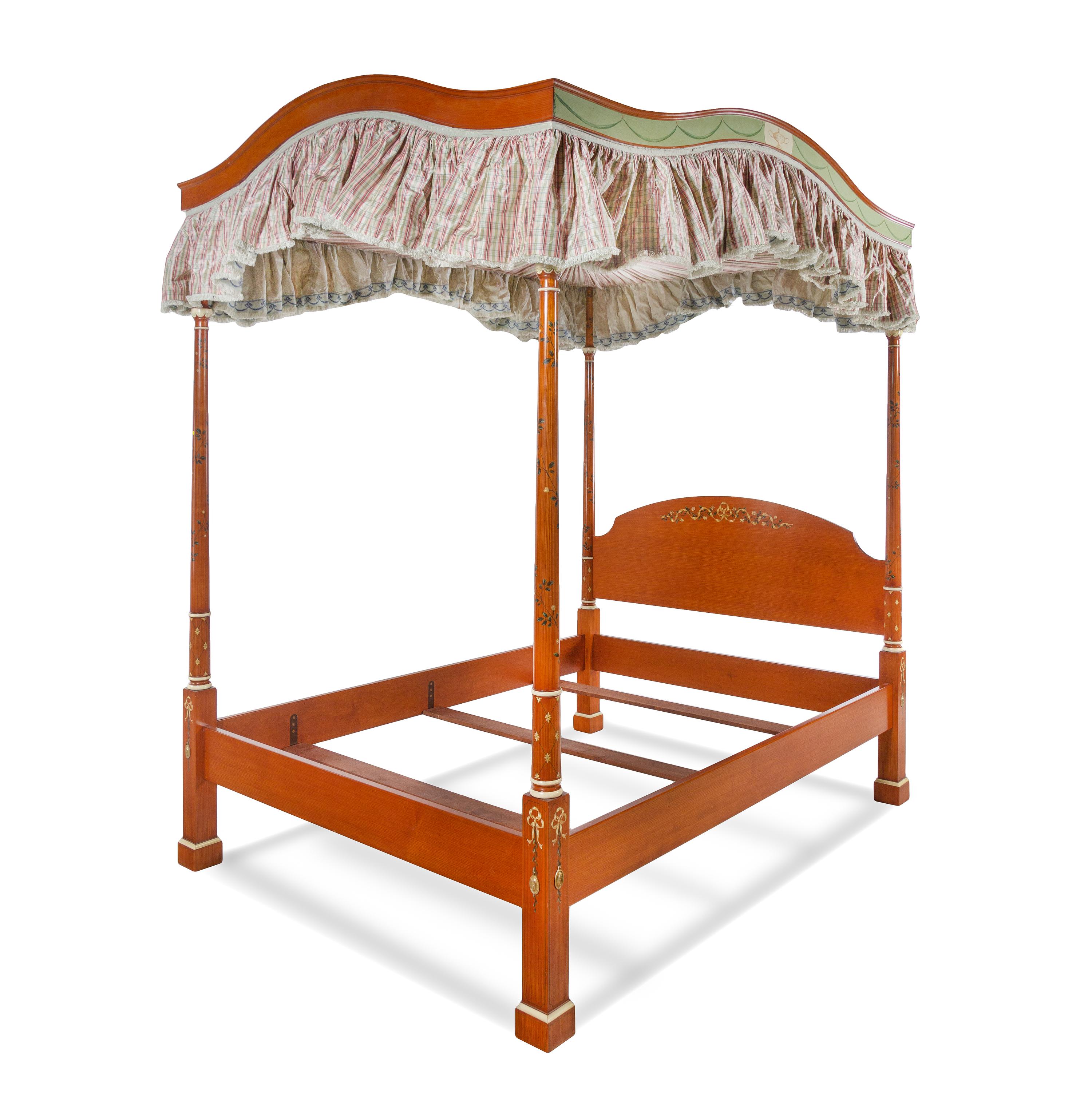 A Contemporary Painted Tester Bed
