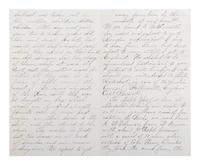 [CIVIL WAR]. Newspaperman's draft report on military operations at Fort Wagner and Fort Sumter.