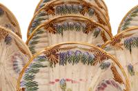A Polychrome-Glazed Earthenware Asparagus Service