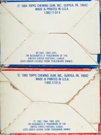 A Group of 1984 and 1985 Topps USFL Complete Sets In Factory Issued Boxes