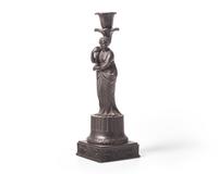 A Wedgwood Black Basalt 'Ceres' Figural Candlestick