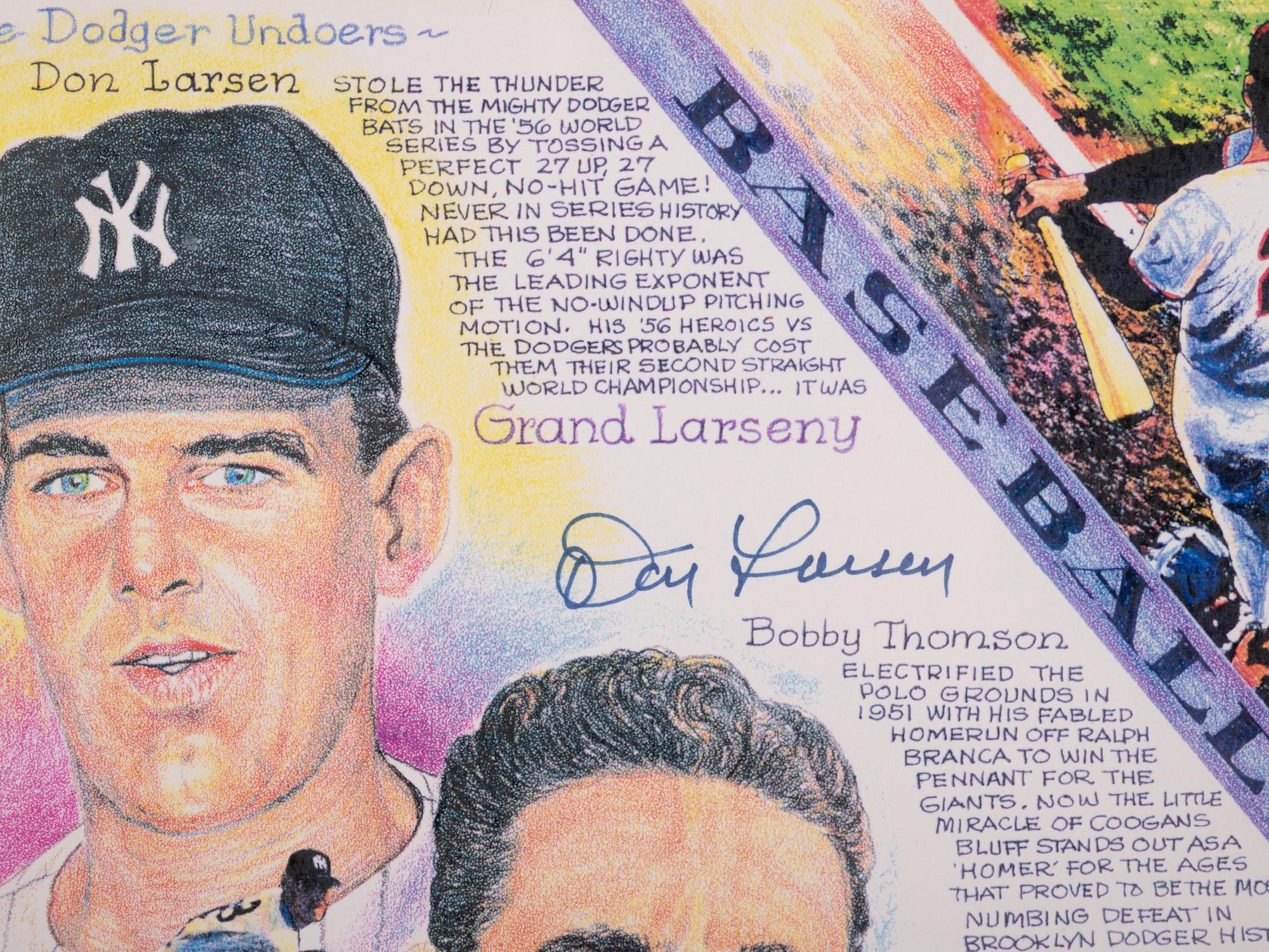 A Baseball's Greatest Feats Signed Autograph Print and Pete Rose / Steve Garvey Dual Signed 4,192 Large Format Photograph