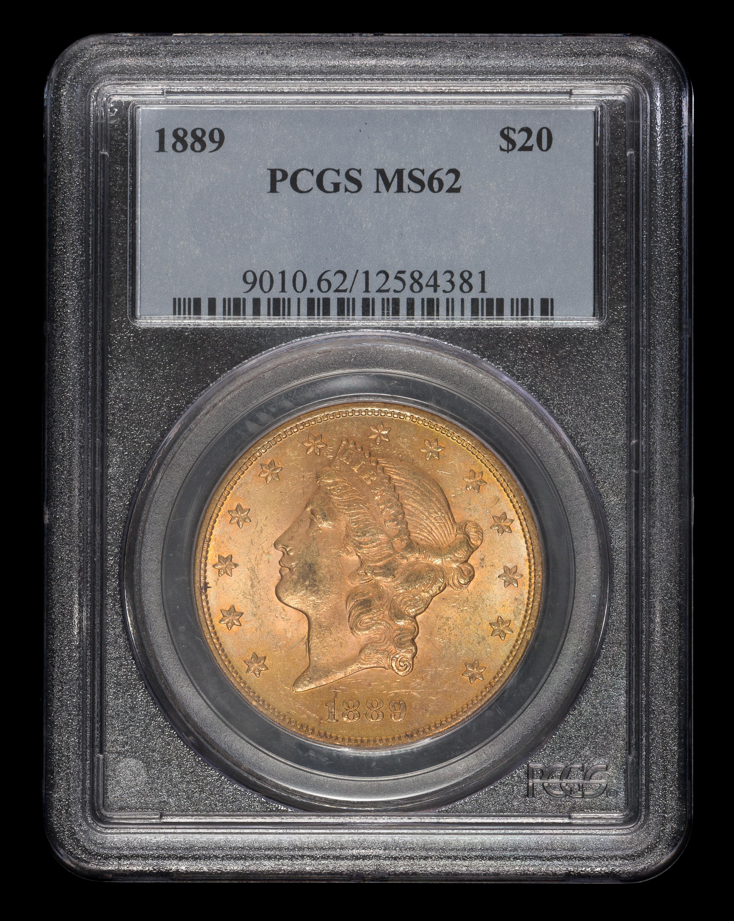 A United States 1889 Liberty Head $20 Gold Coin