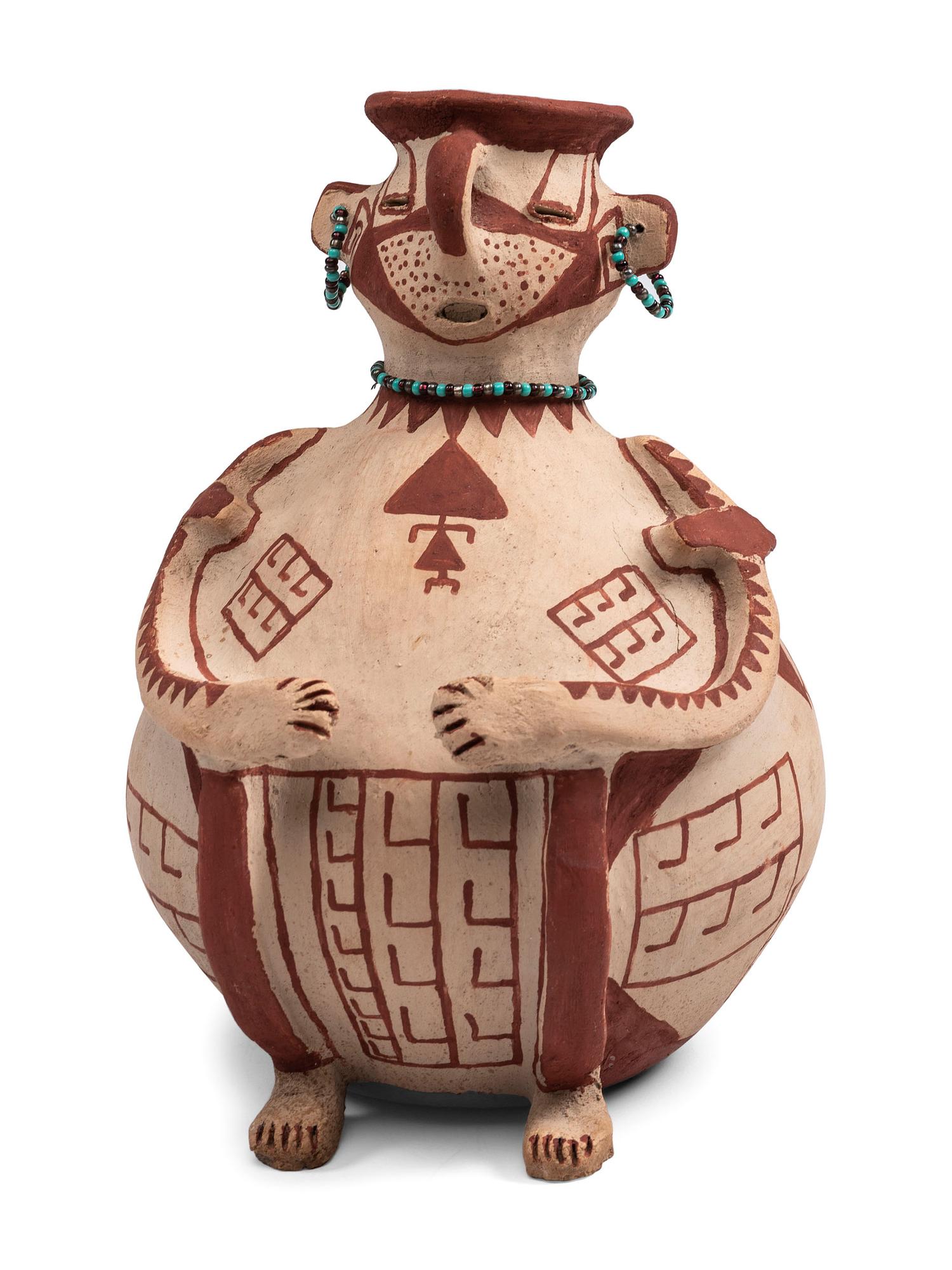 Figural Pottery Vase