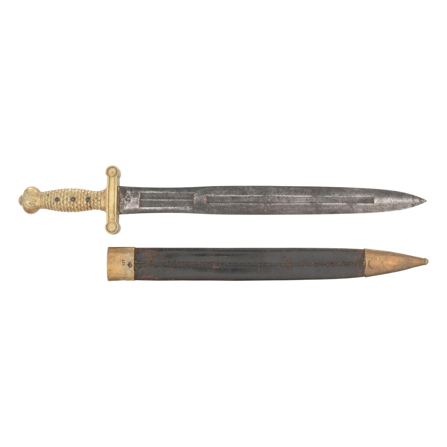 US Model 1832 Heavy Artillery Sword by Ames dated 1835