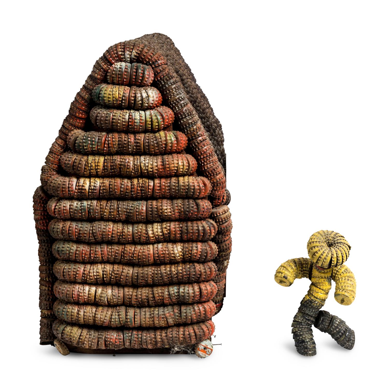 Four Bottle Cap Structures