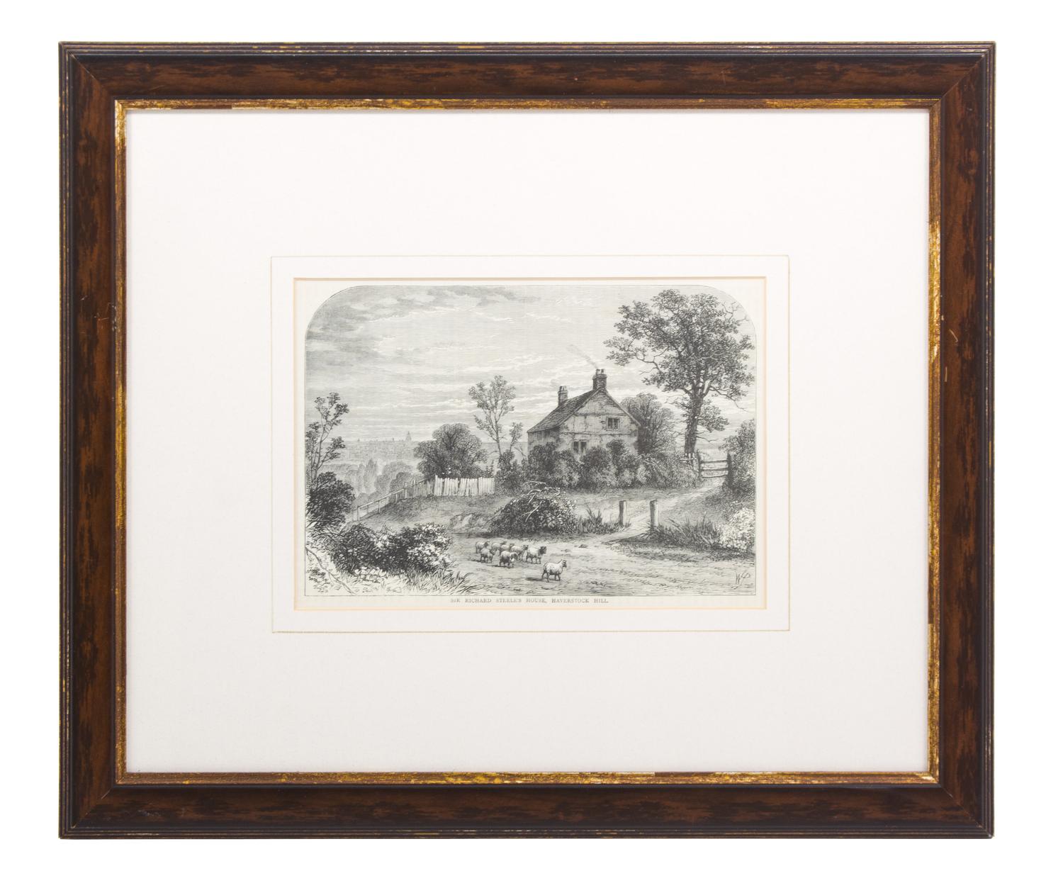 A Group of Ten Black and White Prints Sight size 6 x 8 1/2 inches — 19TH CENTURY