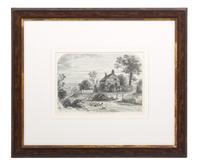A Group of Ten Black and White Prints Sight size 6 x 8 1/2 inches — 19TH CENTURY