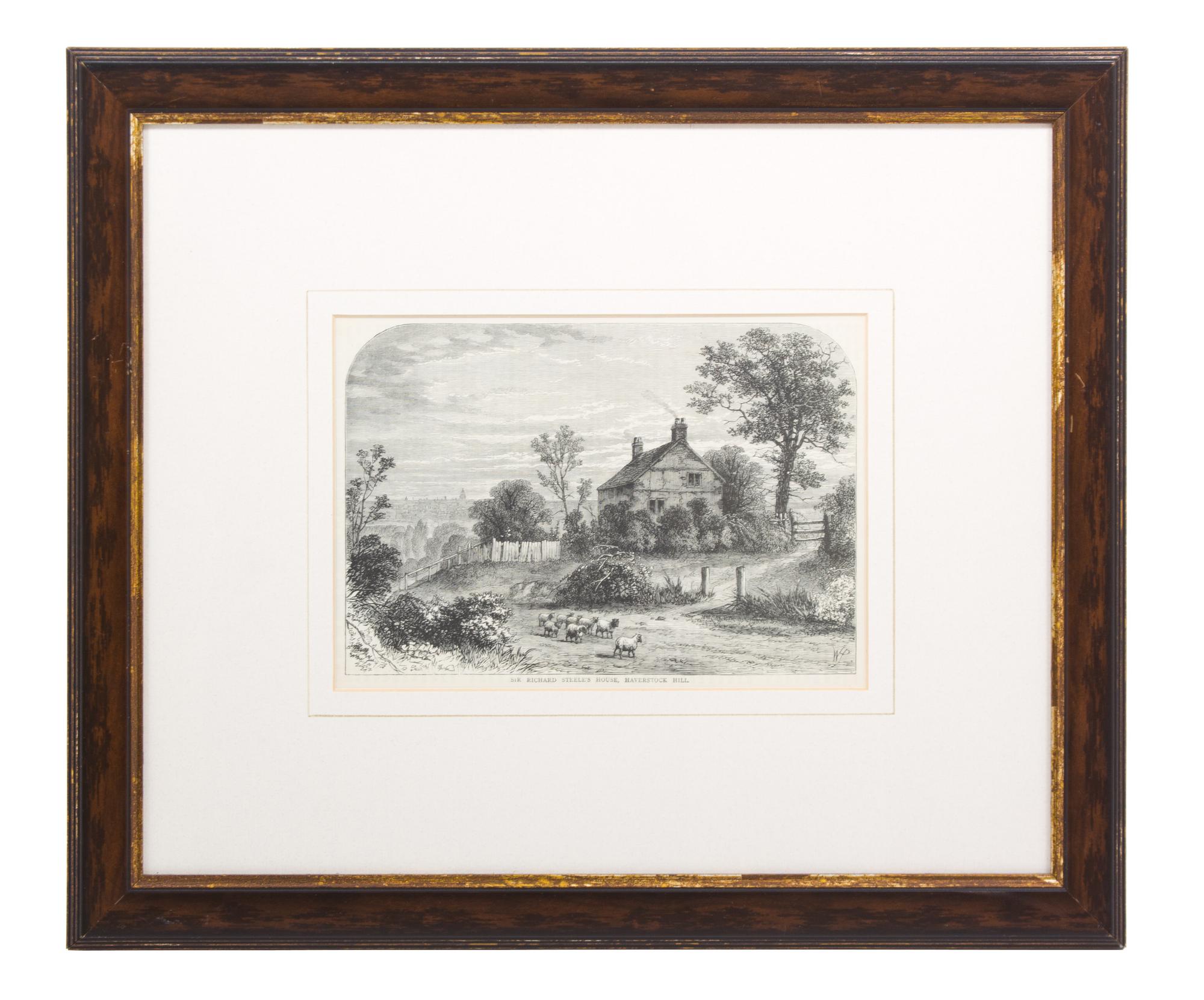 A Group of Ten Black and White Prints Sight size 6 x 8 1/2 inches — 19TH CENTURY