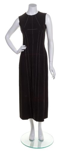 A Yohji Yamamoto Black Cotton Dress, Size 1.