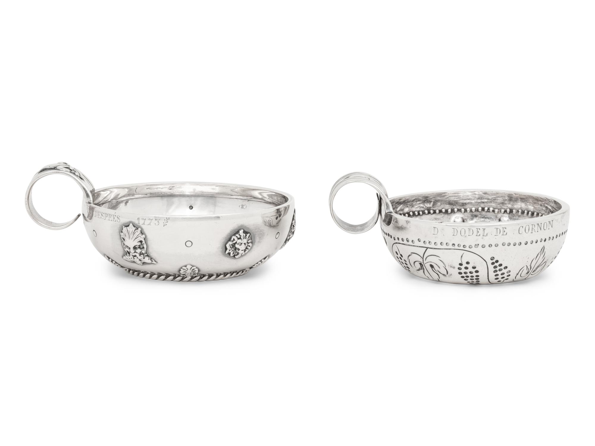 Two French Silver Tastevins