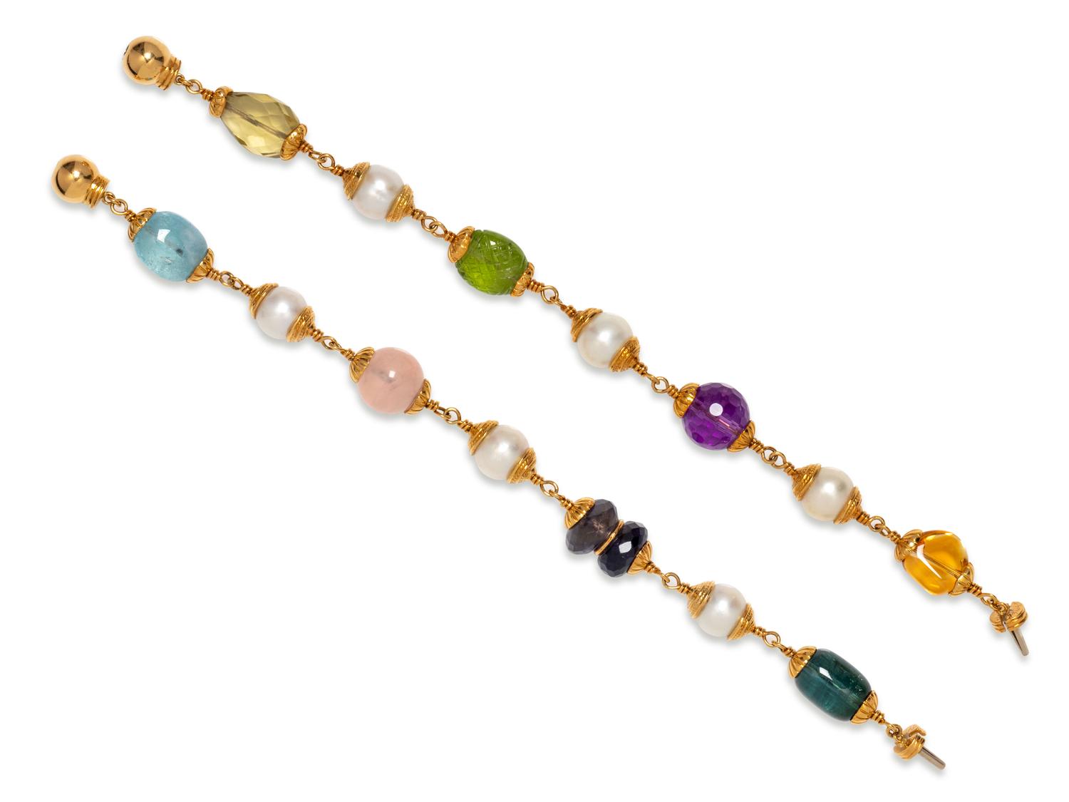 SEAMAN SCHEPPS, COLLECTION OF 'BAROQUE' GEMSTONE BRACELETS
