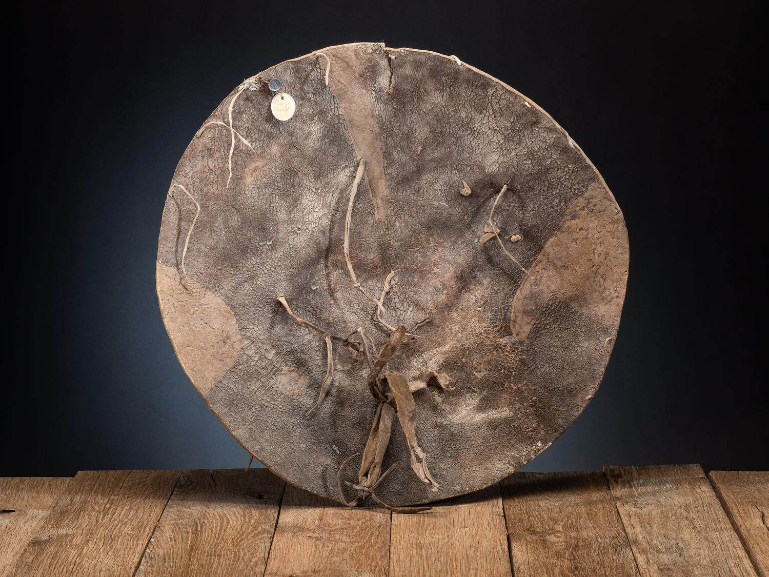 Pueblo Buffalo Hide Shield
