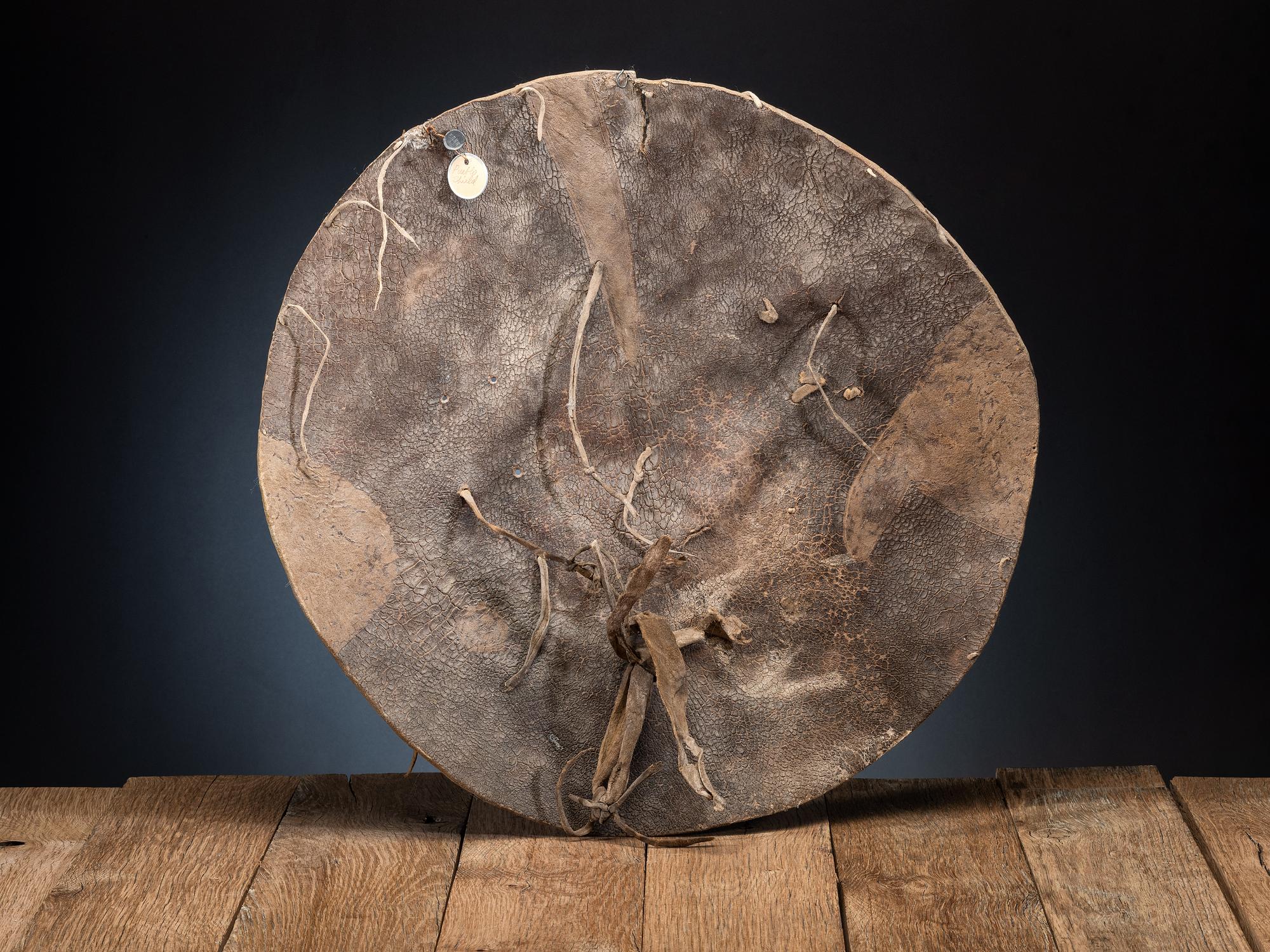 Pueblo Buffalo Hide Shield