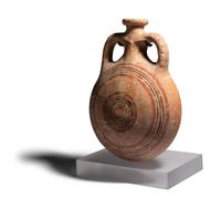 A Cypriot Bichrome Pilgrim Flask