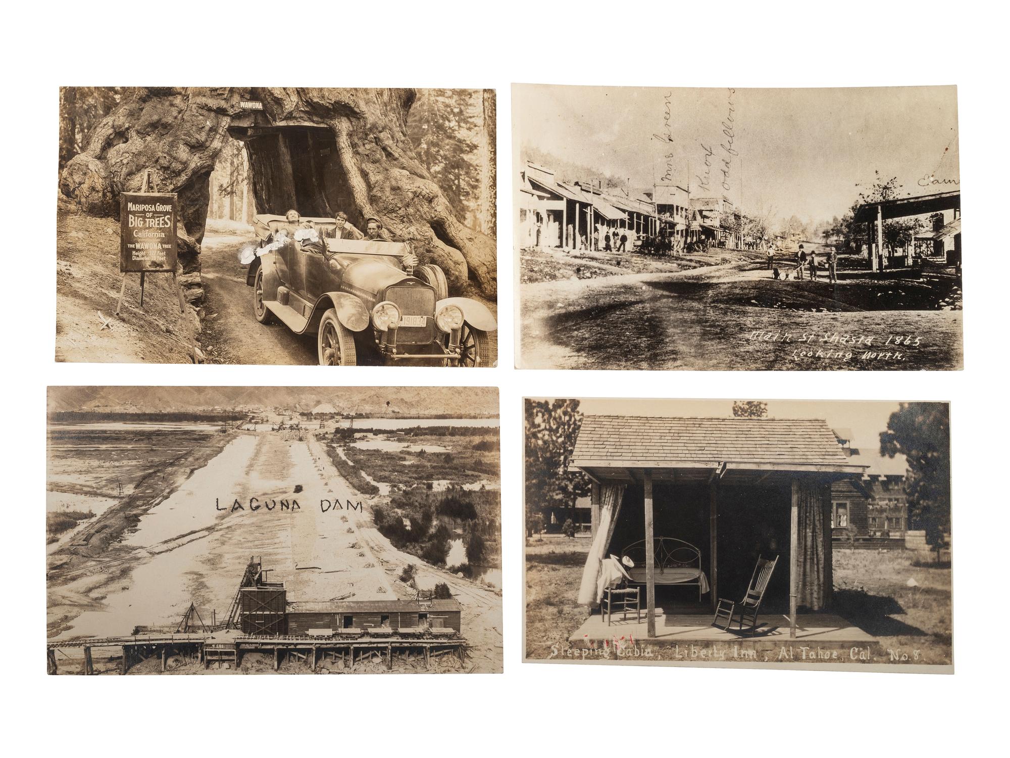 [CALIFORNIA]. 90+ RPPCs and photographs of California wilderness, incl. Yosemite and Redwoods.