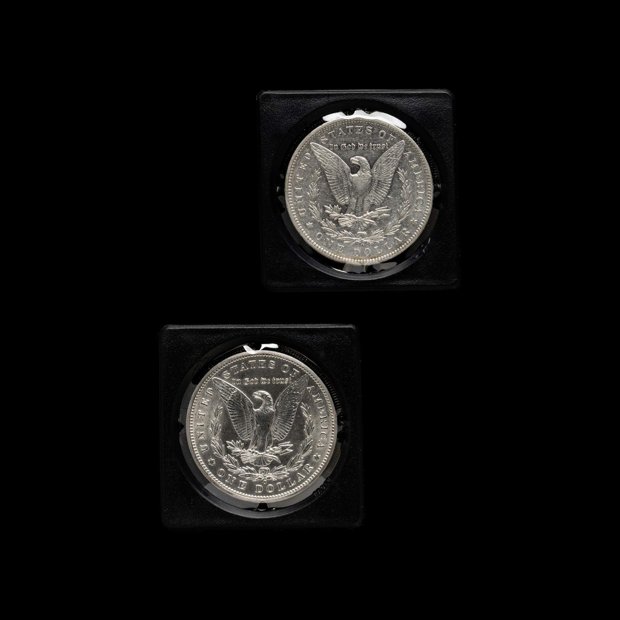 Two 1899-O Morgan $1 Coins