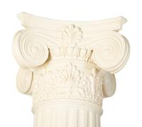A Pair of White Painted Ionic Columns — 20TH CENTURY