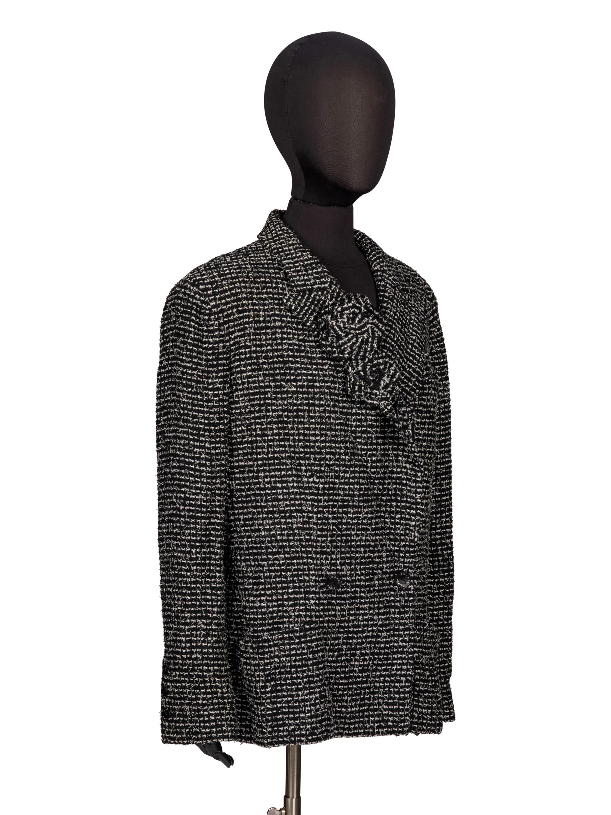 Chanel, Eyelash Tweed Jacket with Camellia Pins