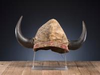 Plains Buffalo Horn Headdress, From a Midwest Collection