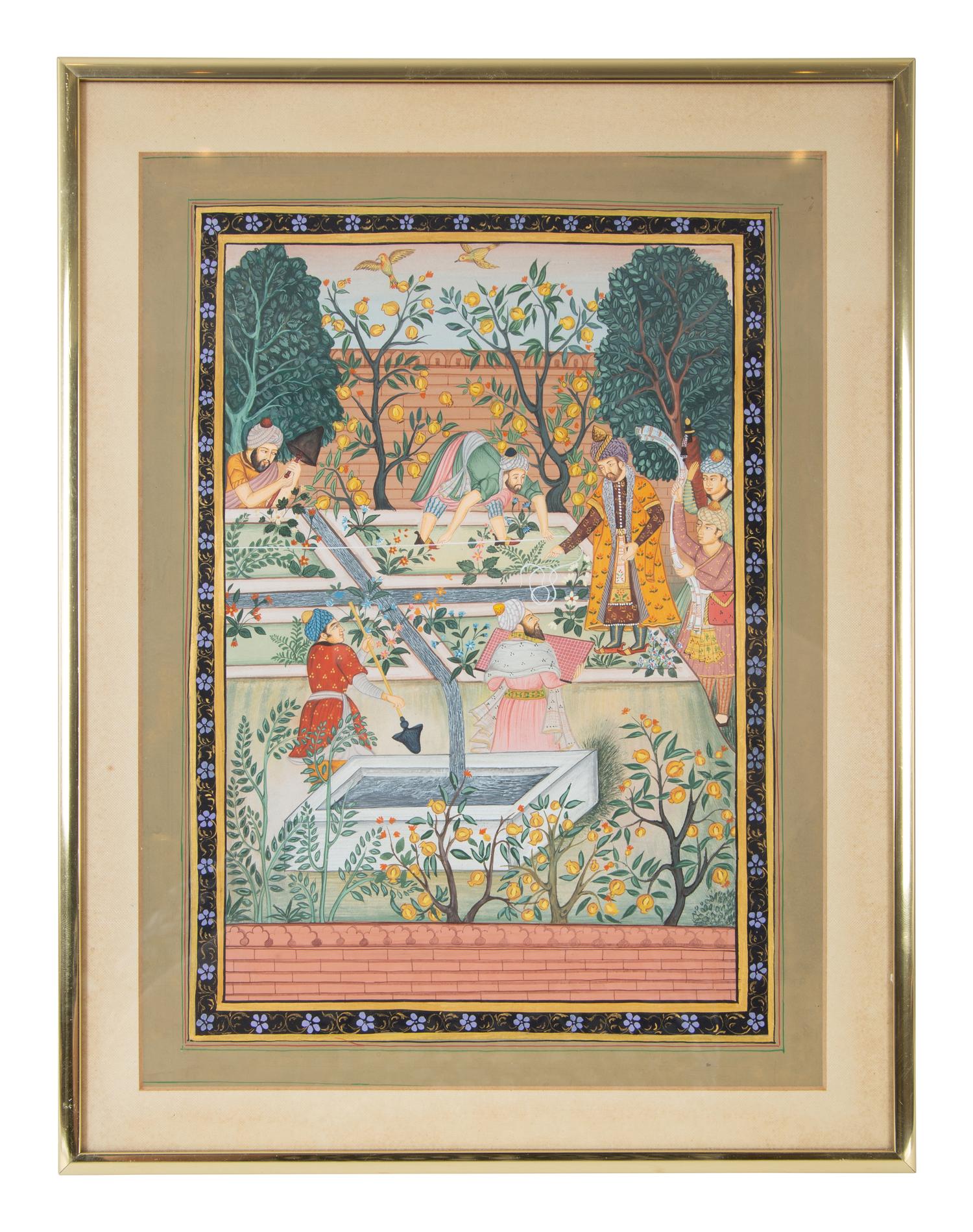 A Group of Four Indian Court Paintings — 20TH CENTURY