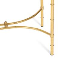 A Regency Style Brass and Glass Tray-Top Side Table