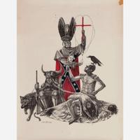 [Posters] Jackson, B(illy).M(orrow). Complete Set of 8 "Protest Drawing" Posters
