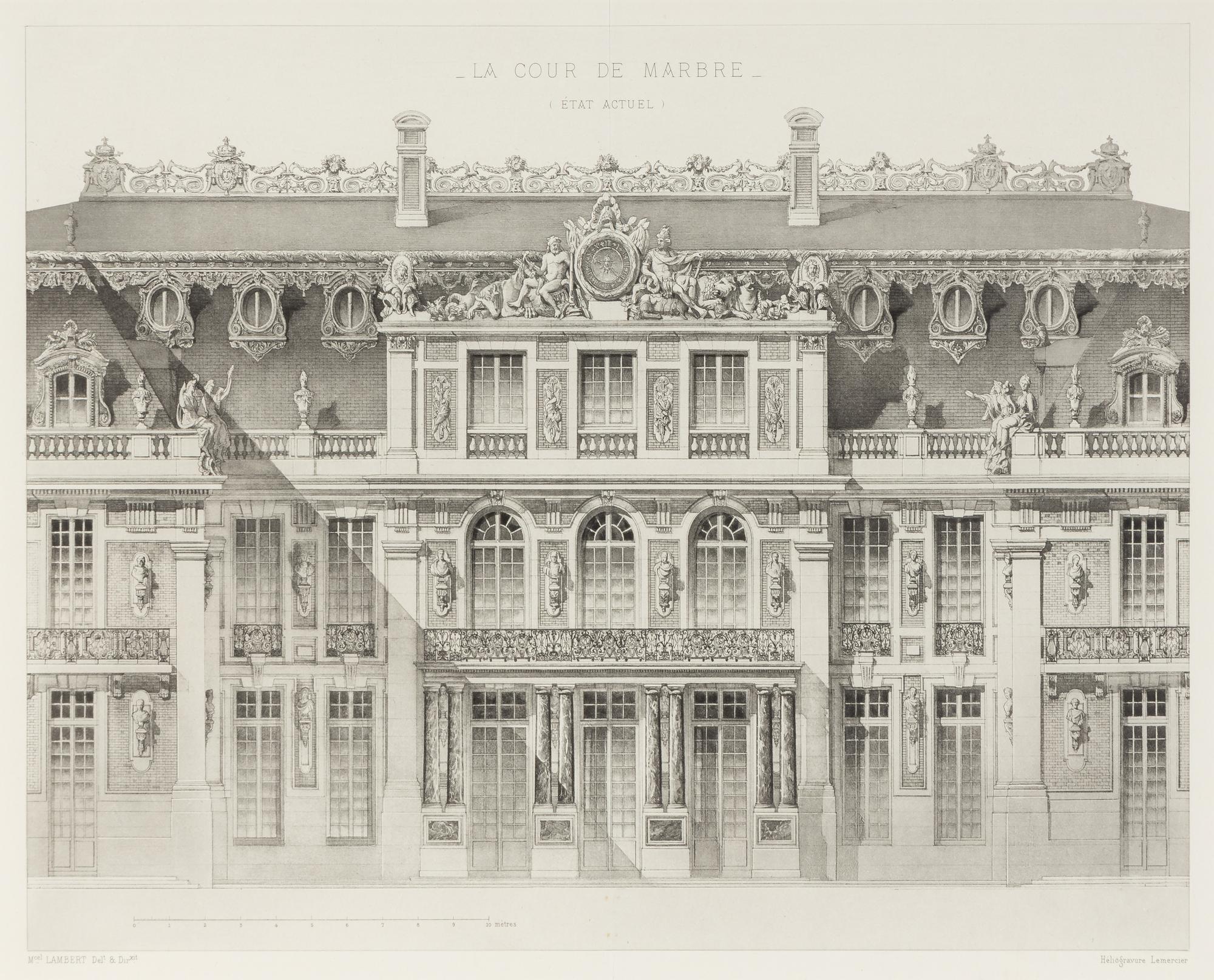 Views of Versailles and the Two Trianons (eight works)