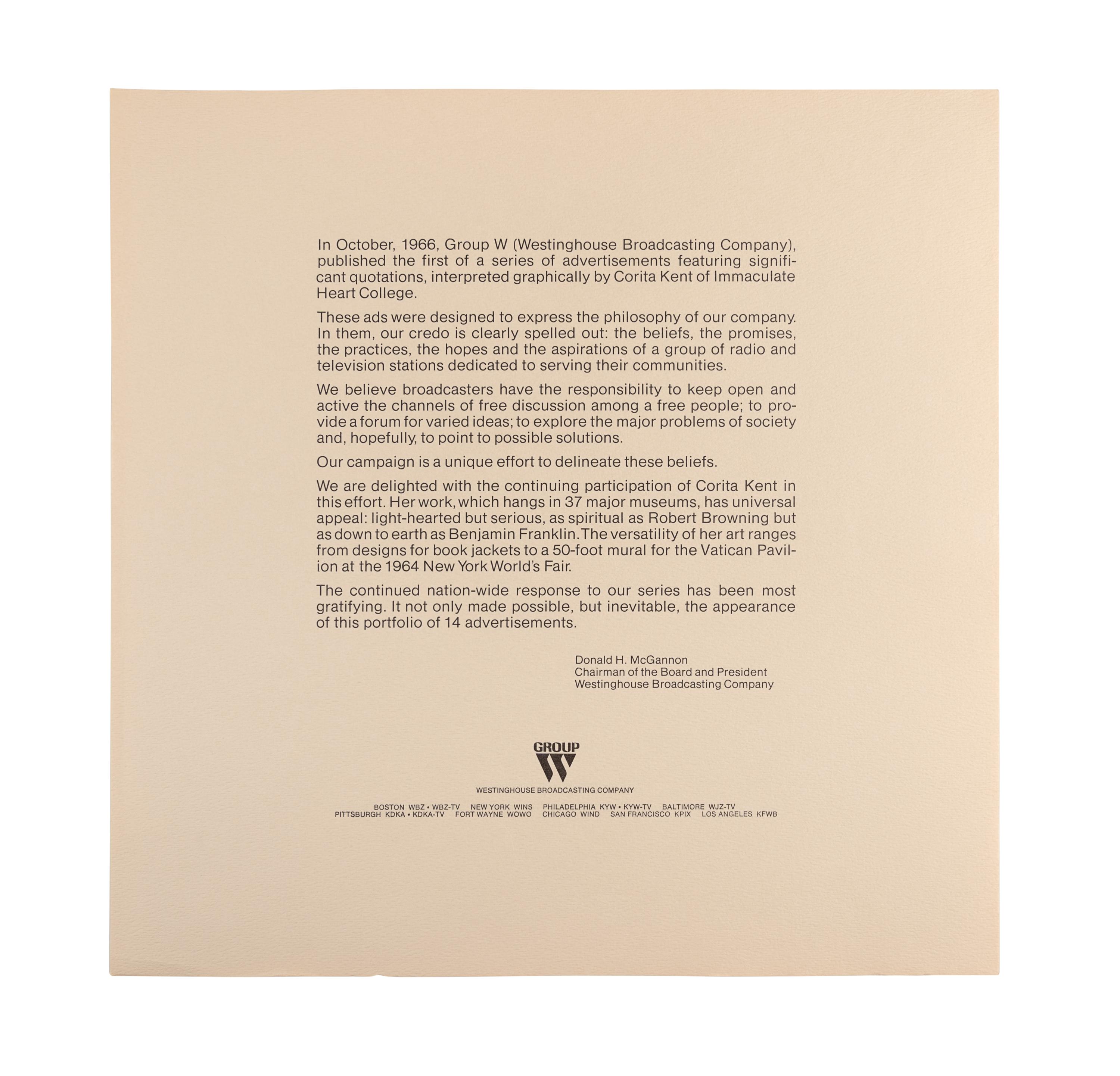 Corita Collection (10 prints with text and original portfolio)